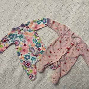 2 Baby Girl NB Onesies